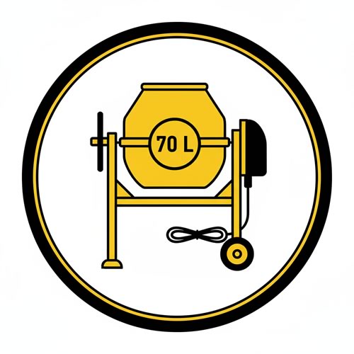 Cement mixer large drum