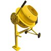 Cement mixer on white background