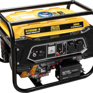 Miller & Mason Electric Start Petrol Generator 3.75kVA 8HP G7000W-E With Optional ATS