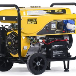 Miller & Mason Portable Button Start Petrol Engine Generator 10.5kVa 16HP 4Stroke G9000W