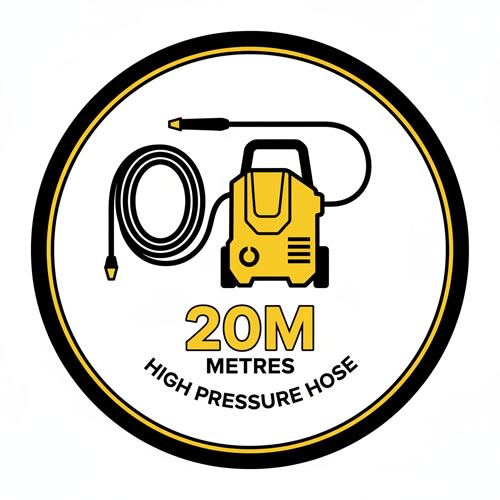 Petrol pressure washer 20 metre hose