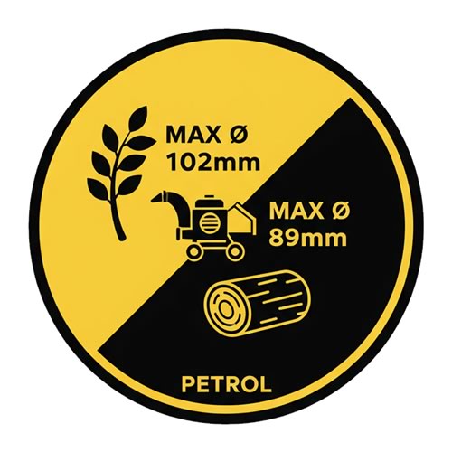 Wood chipper chipping specs
