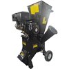Wood chipper on white background